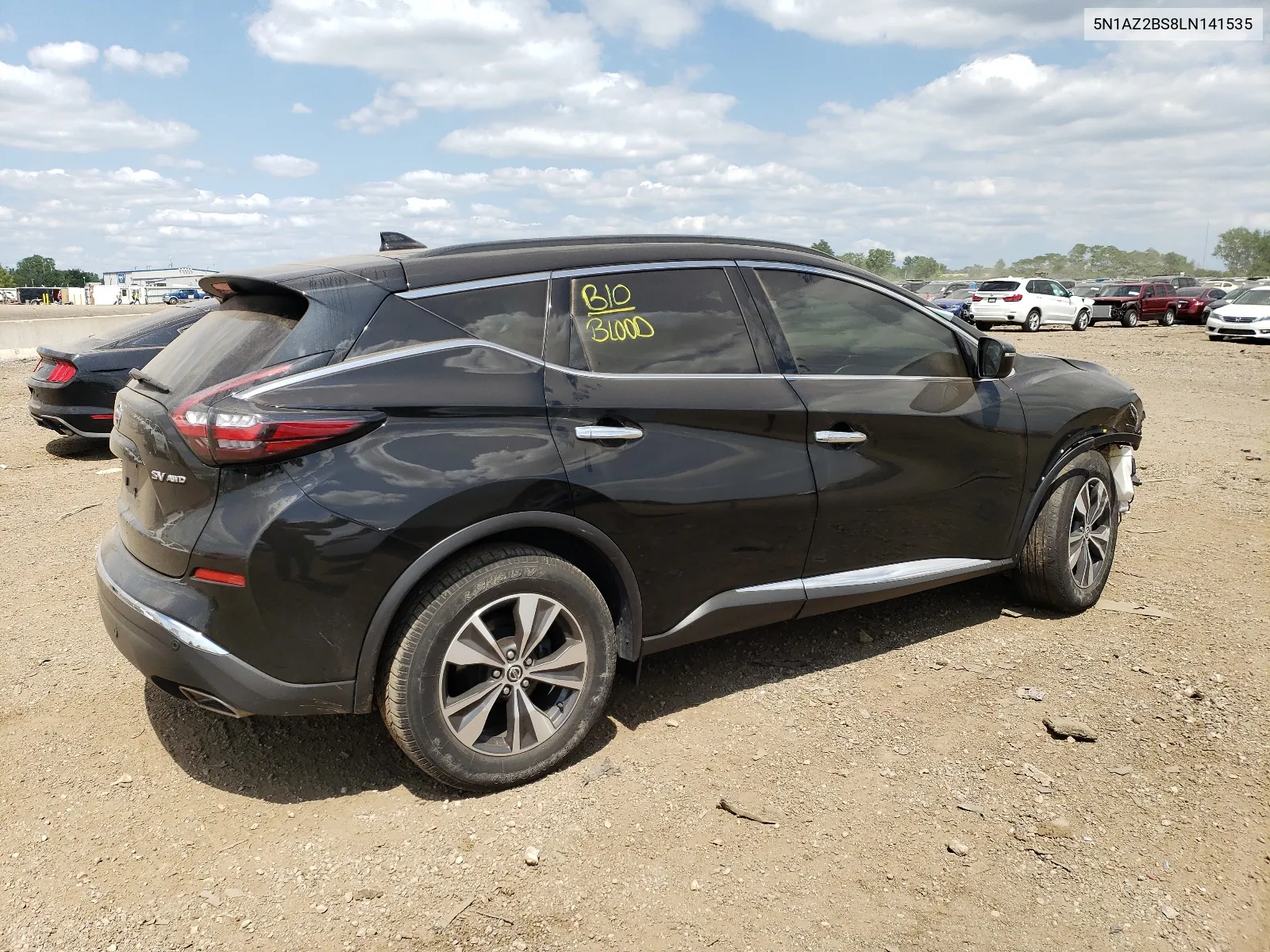 2020 Nissan Murano Sv VIN: 5N1AZ2BS8LN141535 Lot: 60346843