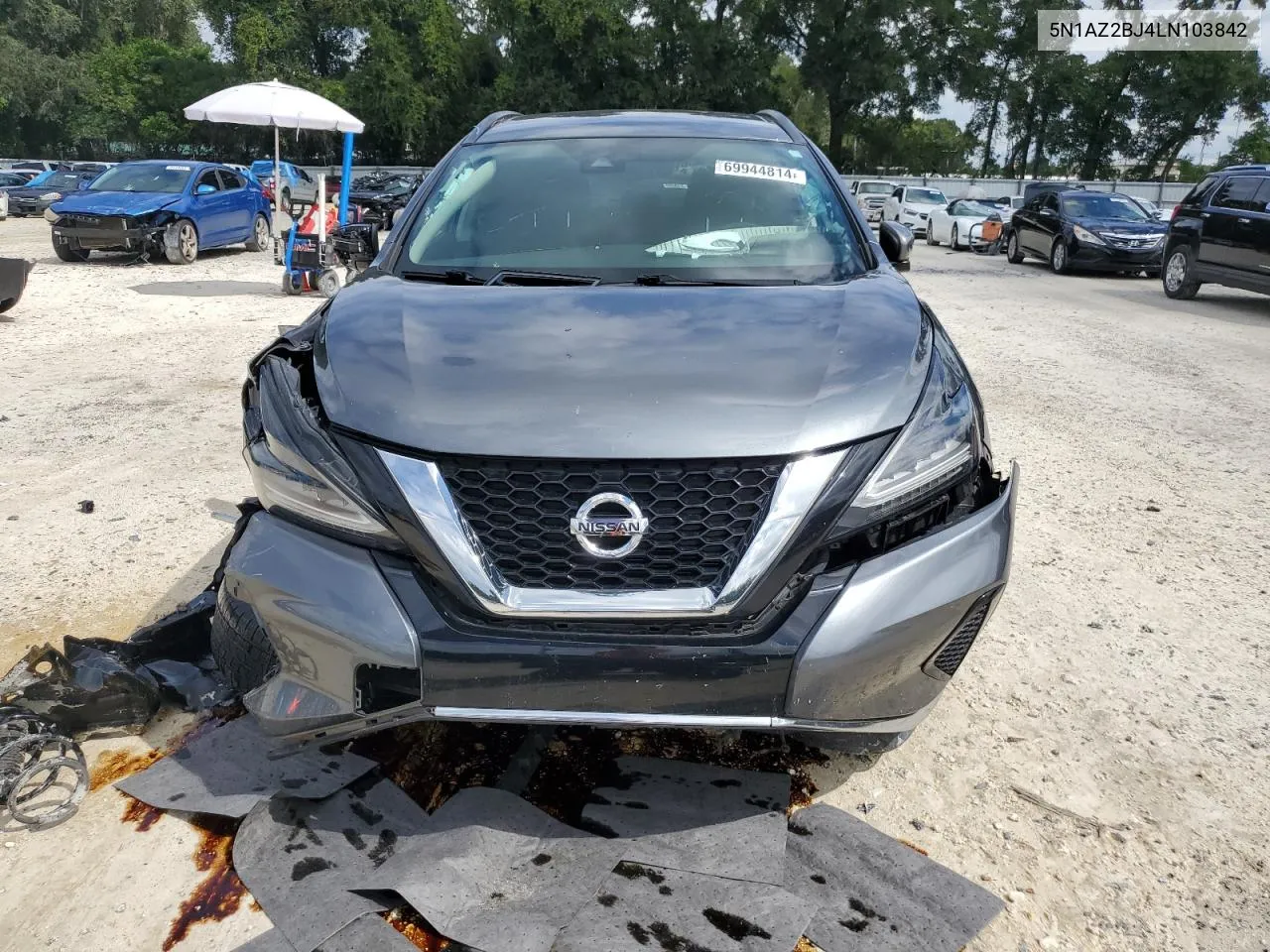 2020 Nissan Murano Sv VIN: 5N1AZ2BJ4LN103842 Lot: 69944814