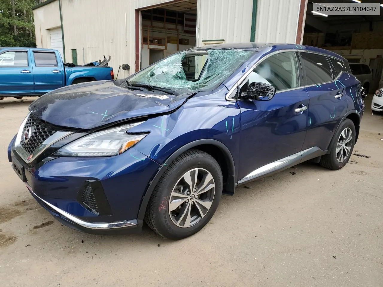 2020 Nissan Murano S VIN: 5N1AZ2AS7LN104347 Lot: 70423464