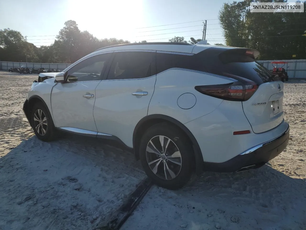 2020 Nissan Murano Sv VIN: 5N1AZ2BJ5LN119208 Lot: 70648864