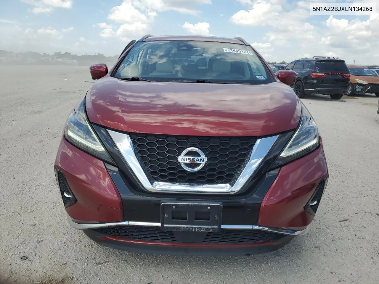 2020 Nissan Murano Sv VIN: 5N1AZ2BJXLN134268 Lot: 71445134