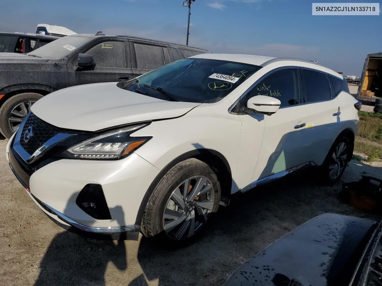 2020 Nissan Murano Sl VIN: 5N1AZ2CJ1LN133718 Lot: 74364094