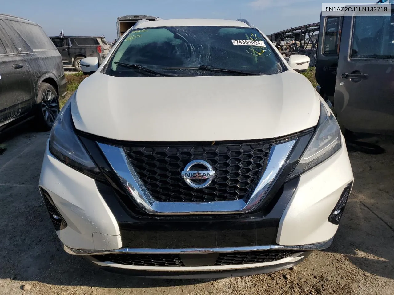 2020 Nissan Murano Sl VIN: 5N1AZ2CJ1LN133718 Lot: 74364094