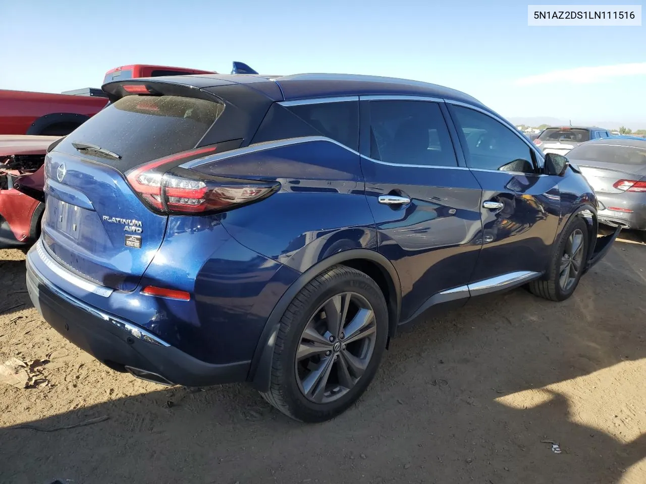 2020 Nissan Murano Platinum VIN: 5N1AZ2DS1LN111516 Lot: 74485604