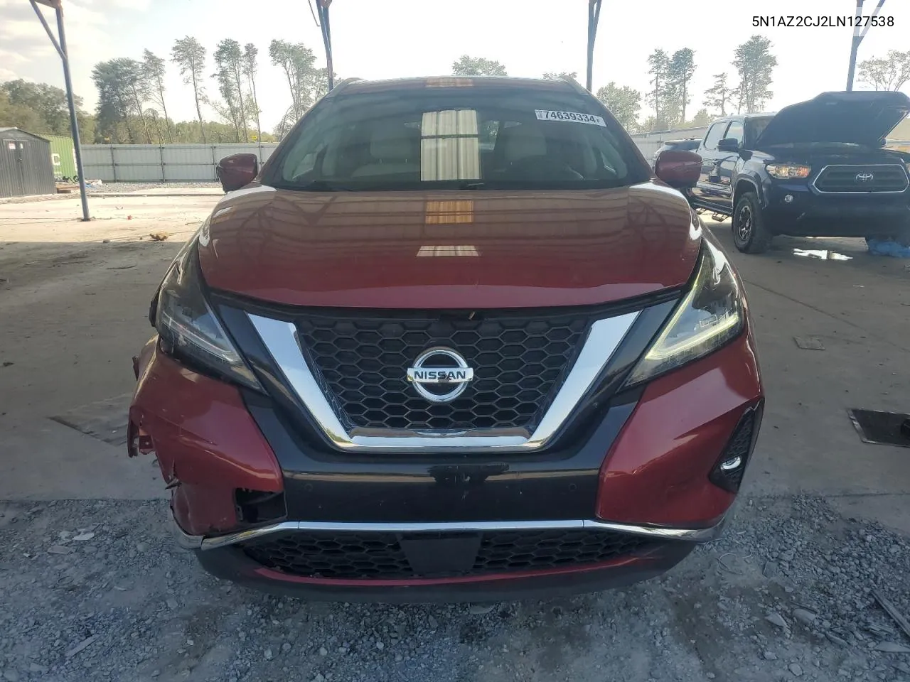 2020 Nissan Murano Sl VIN: 5N1AZ2CJ2LN127538 Lot: 74639334