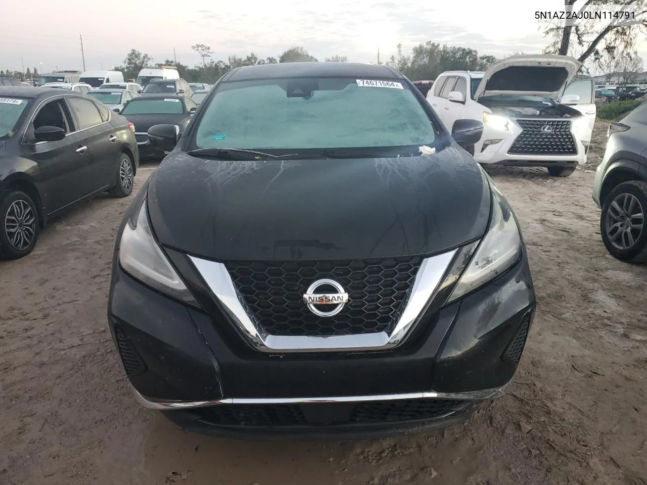 2020 Nissan Murano S VIN: 5N1AZ2AJ0LN114791 Lot: 74671564