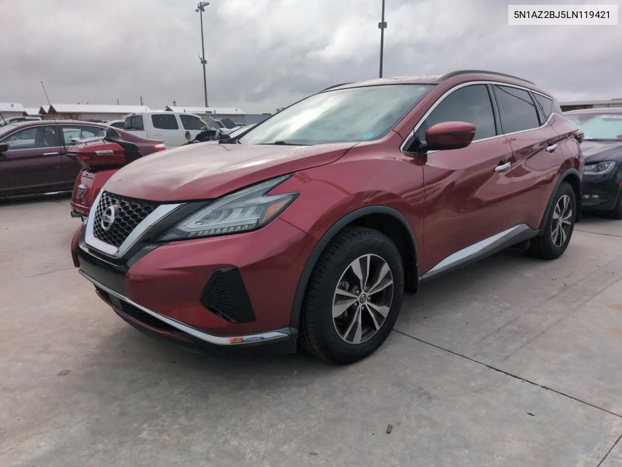 2020 Nissan Murano Sv VIN: 5N1AZ2BJ5LN119421 Lot: 75071434