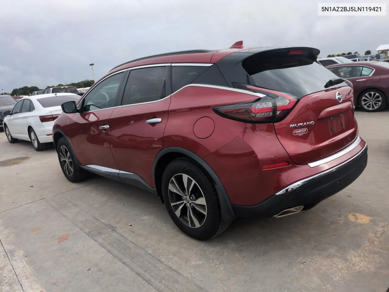 2020 Nissan Murano Sv VIN: 5N1AZ2BJ5LN119421 Lot: 75071434