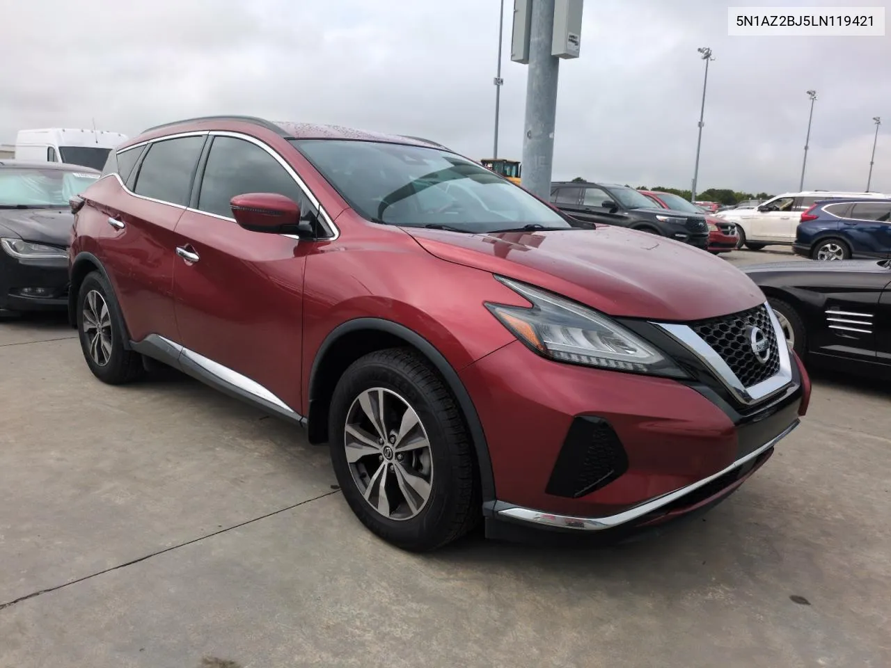 2020 Nissan Murano Sv VIN: 5N1AZ2BJ5LN119421 Lot: 75071434