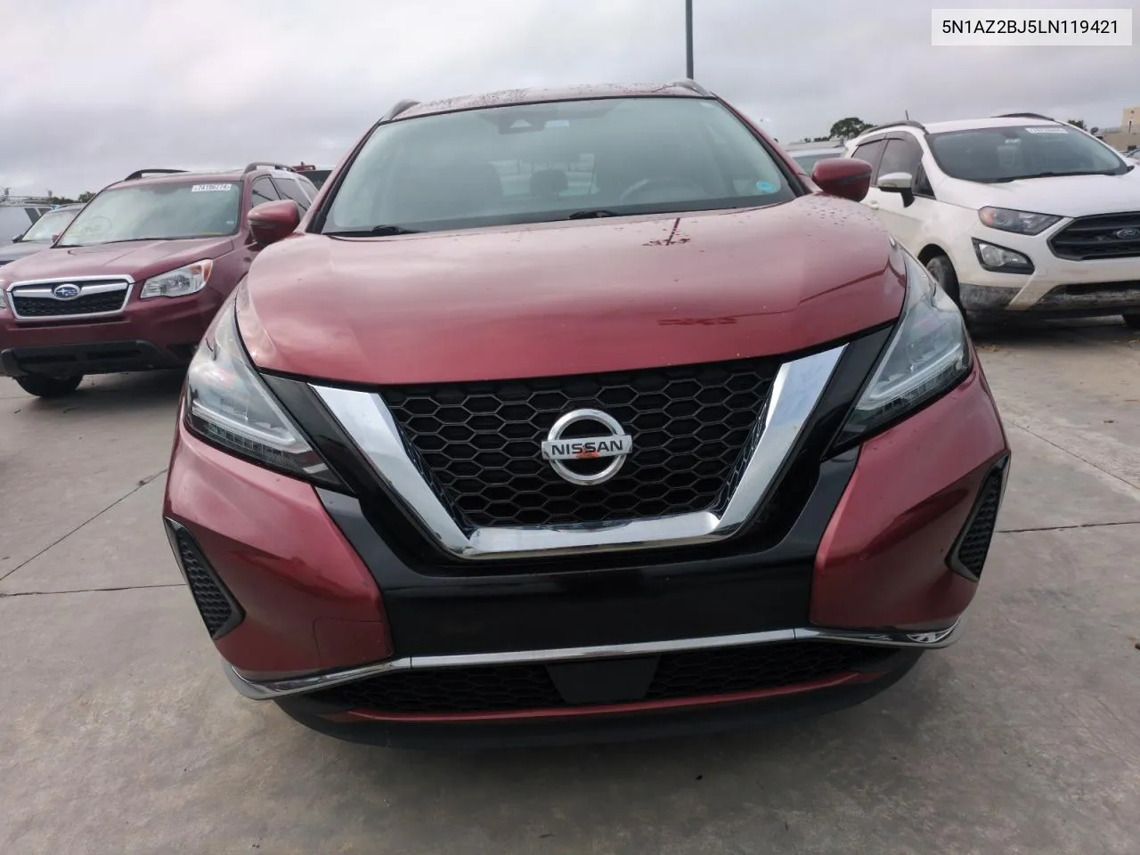 2020 Nissan Murano Sv VIN: 5N1AZ2BJ5LN119421 Lot: 75071434