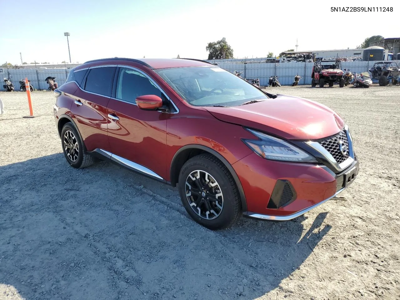 2020 Nissan Murano Sv VIN: 5N1AZ2BS9LN111248 Lot: 75244694