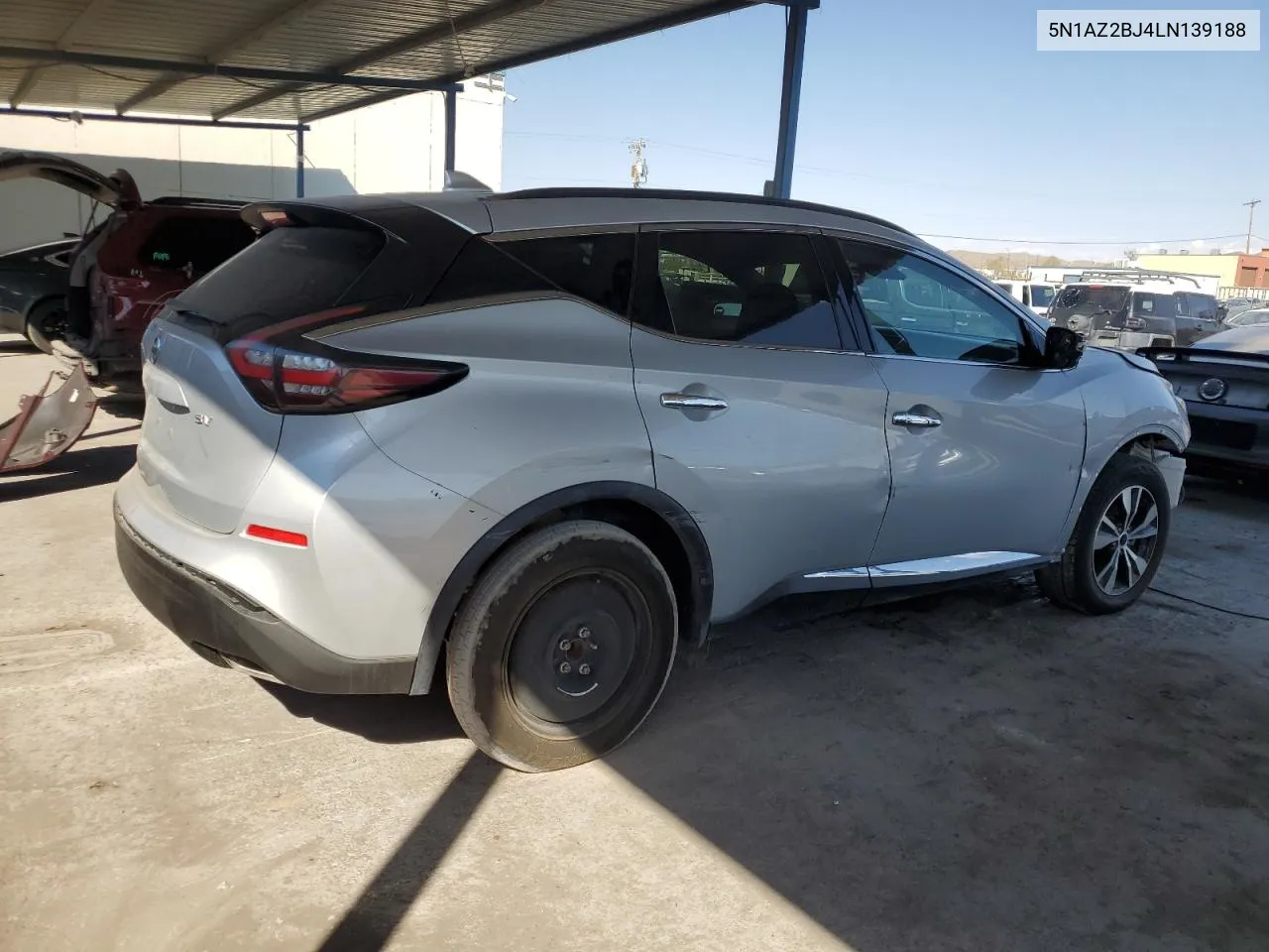 2020 Nissan Murano Sv VIN: 5N1AZ2BJ4LN139188 Lot: 75369984