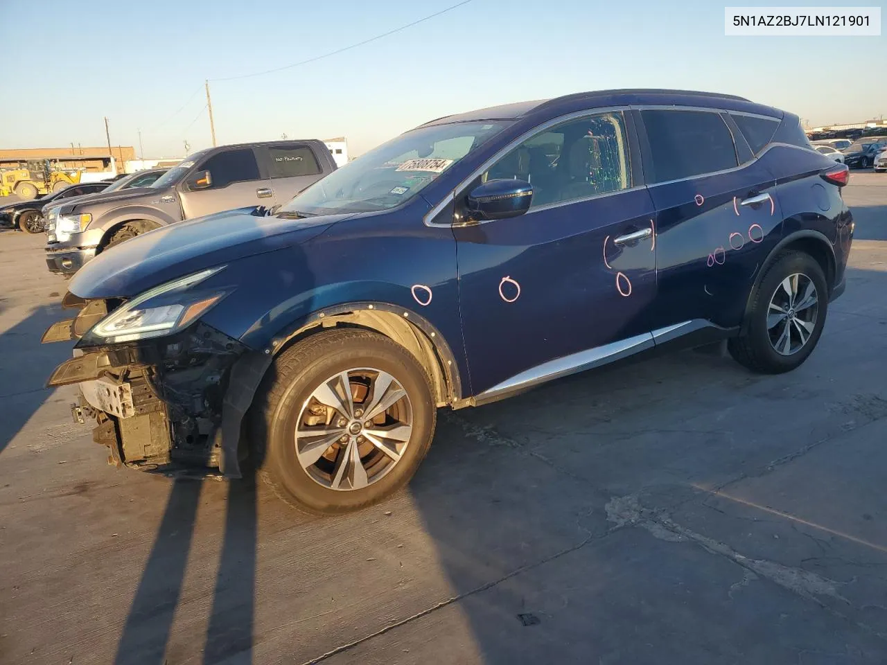 2020 Nissan Murano Sv VIN: 5N1AZ2BJ7LN121901 Lot: 75808754