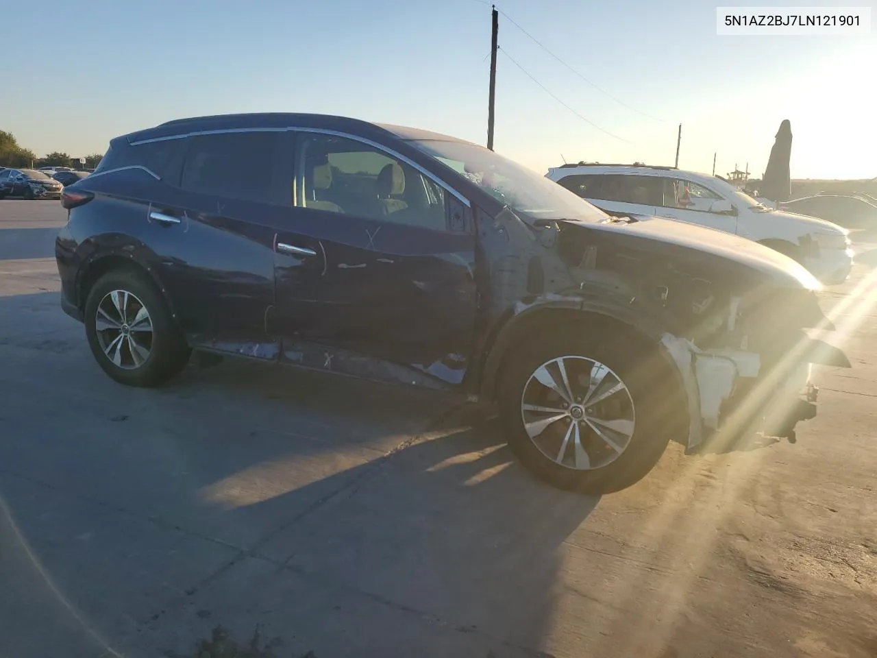 2020 Nissan Murano Sv VIN: 5N1AZ2BJ7LN121901 Lot: 75808754