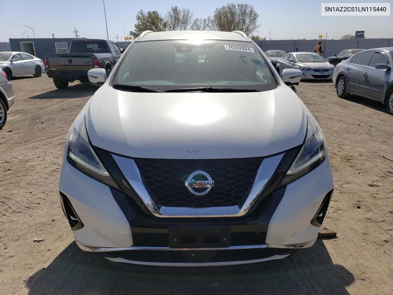 2020 Nissan Murano Sl VIN: 5N1AZ2CS1LN115440 Lot: 76552924