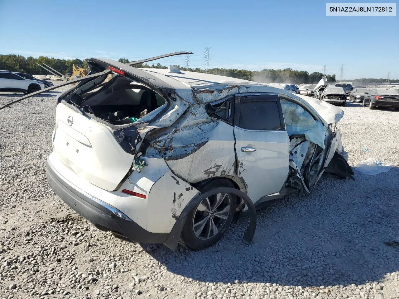 2020 Nissan Murano S VIN: 5N1AZ2AJ8LN172812 Lot: 76734304