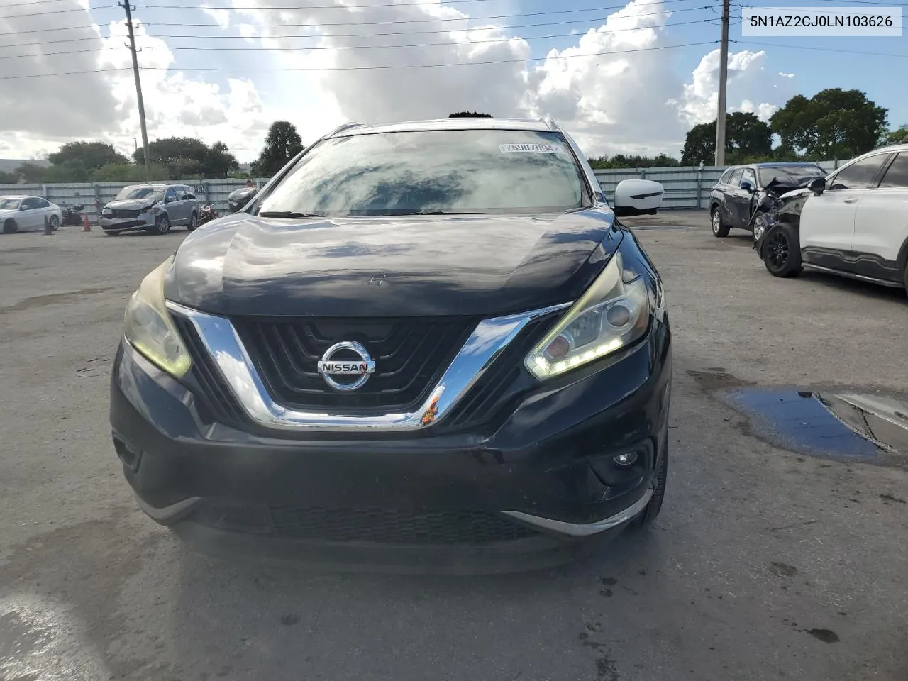 2020 Nissan Murano Sl VIN: 5N1AZ2CJ0LN103626 Lot: 76907094