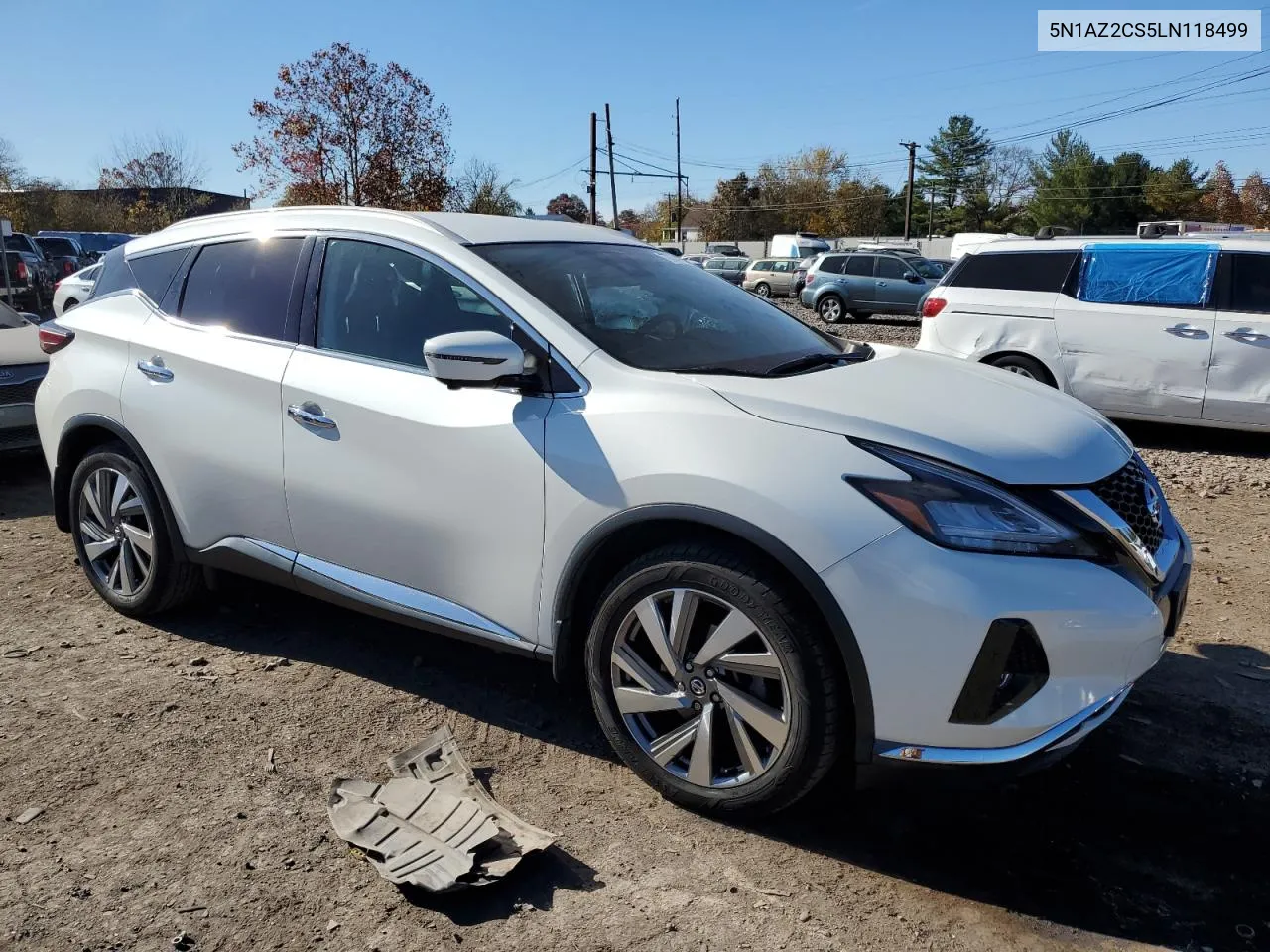 2020 Nissan Murano Sl VIN: 5N1AZ2CS5LN118499 Lot: 77074984