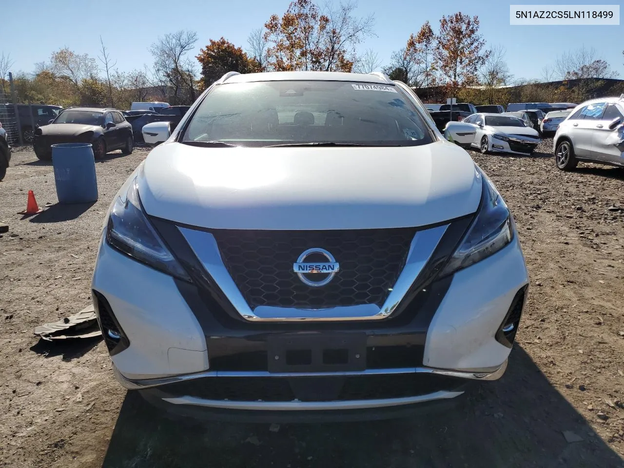 2020 Nissan Murano Sl VIN: 5N1AZ2CS5LN118499 Lot: 77074984