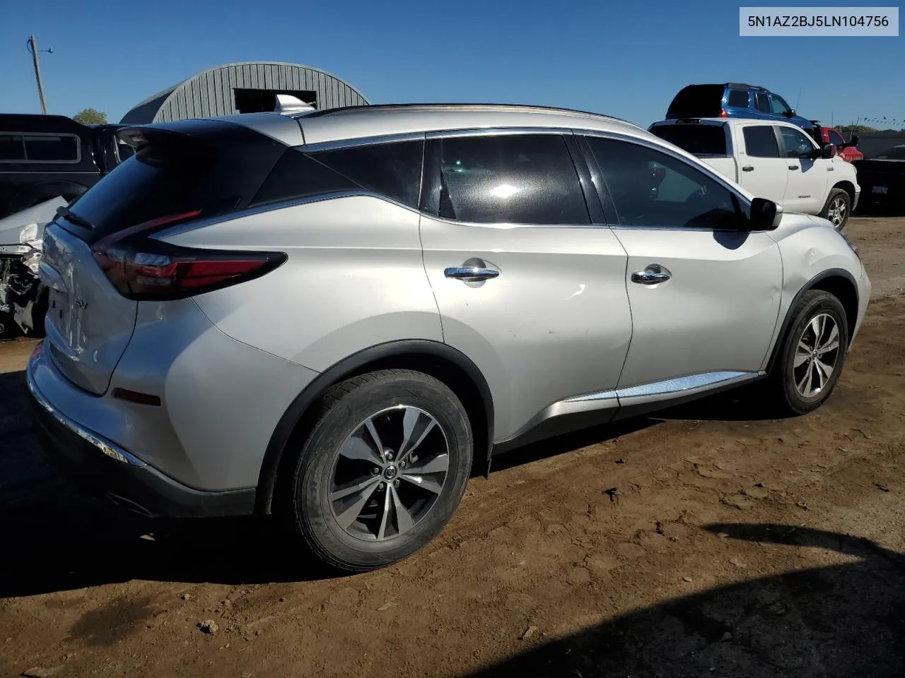 2020 Nissan Murano Sv VIN: 5N1AZ2BJ5LN104756 Lot: 77125114