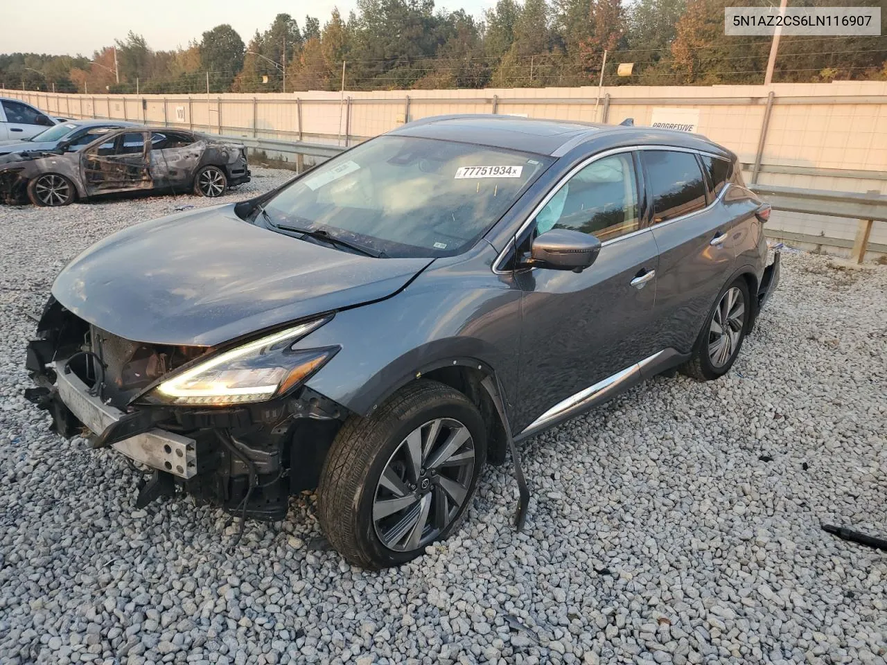 2020 Nissan Murano Sl VIN: 5N1AZ2CS6LN116907 Lot: 77751934