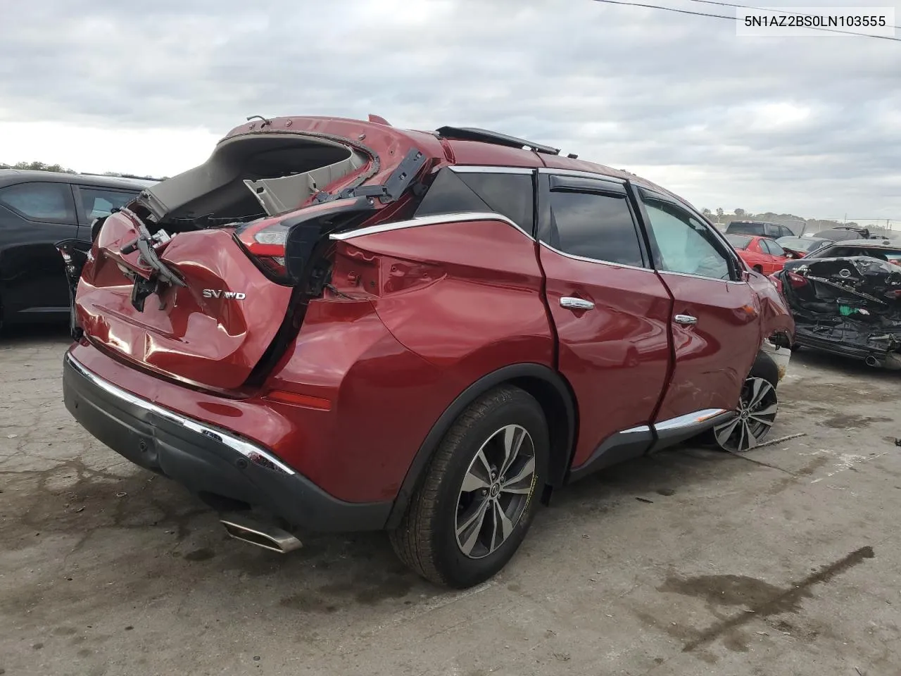 2020 Nissan Murano Sv VIN: 5N1AZ2BS0LN103555 Lot: 79321254