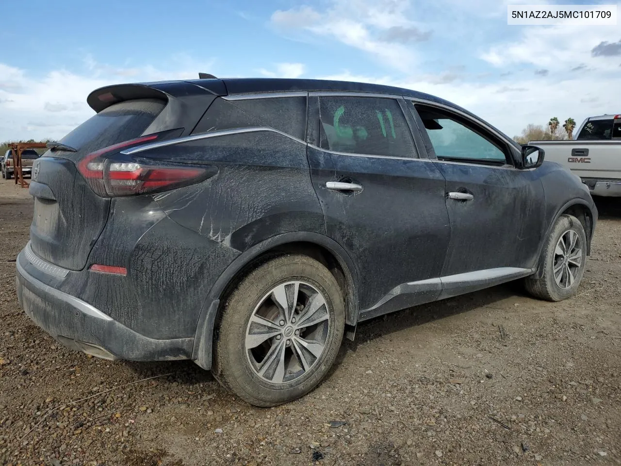 2021 Nissan Murano S VIN: 5N1AZ2AJ5MC101709 Lot: 42043714