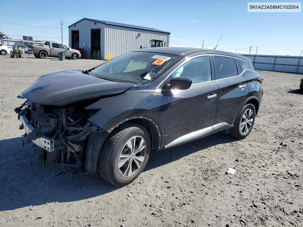 2021 Nissan Murano S VIN: 5N1AZ2AS8MC102054 Lot: 52605464