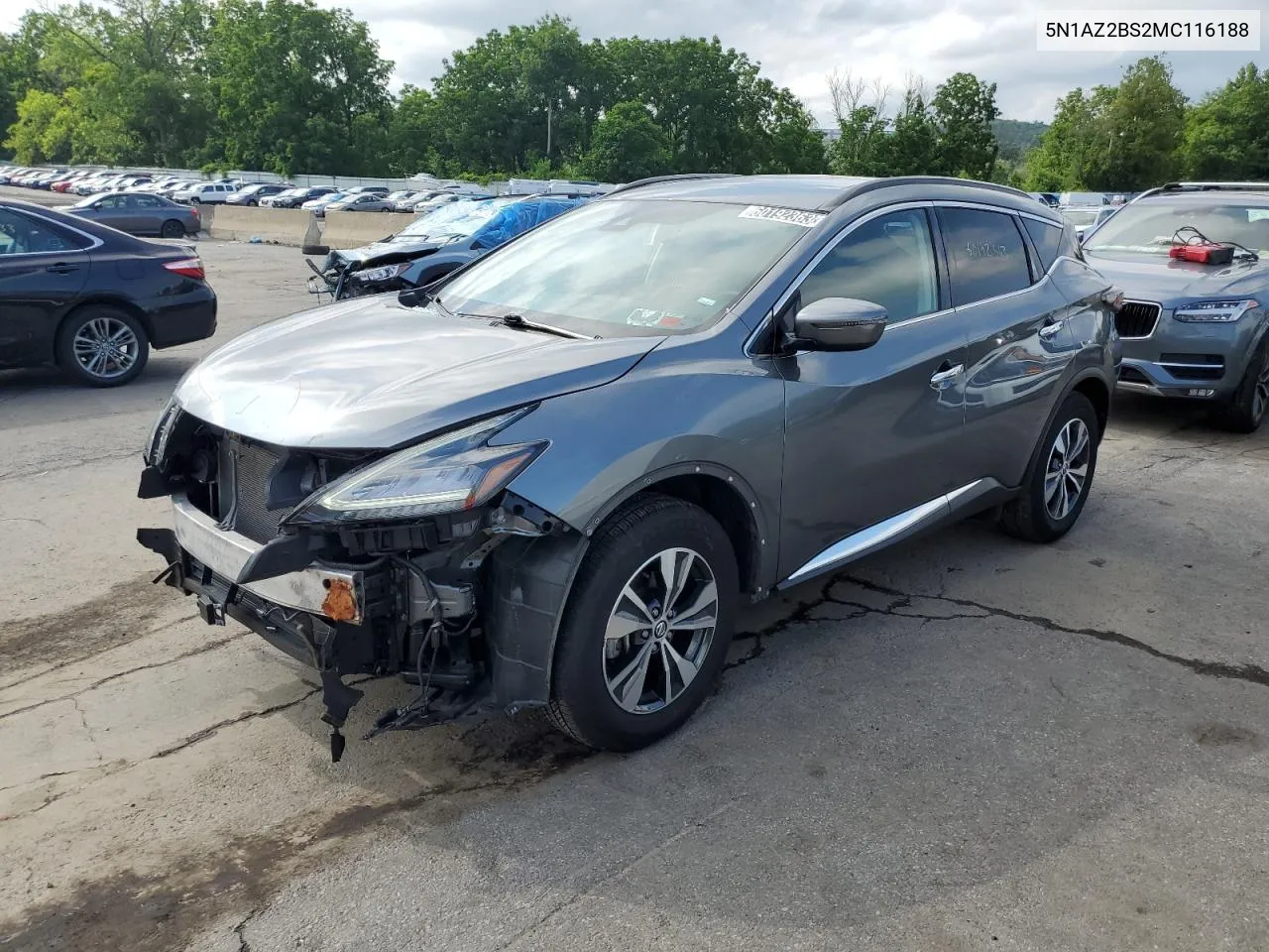 2021 Nissan Murano Sv VIN: 5N1AZ2BS2MC116188 Lot: 60192363