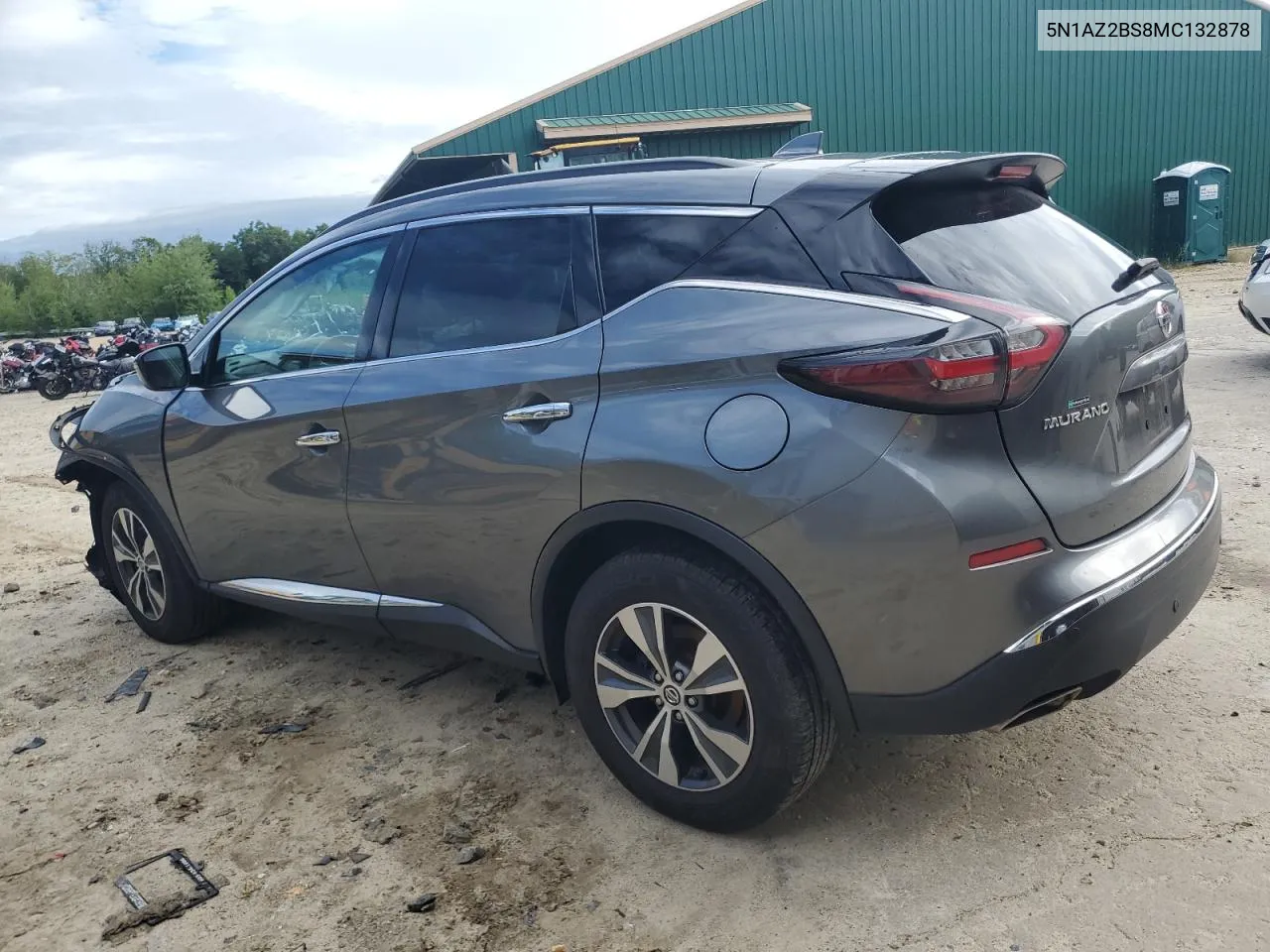 2021 Nissan Murano Sv VIN: 5N1AZ2BS8MC132878 Lot: 68108374