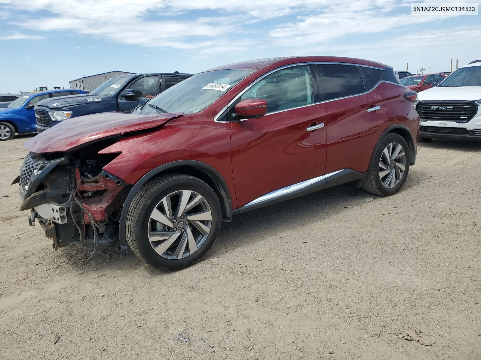 2021 Nissan Murano Sl VIN: 5N1AZ2CJ9MC134533 Lot: 68493164