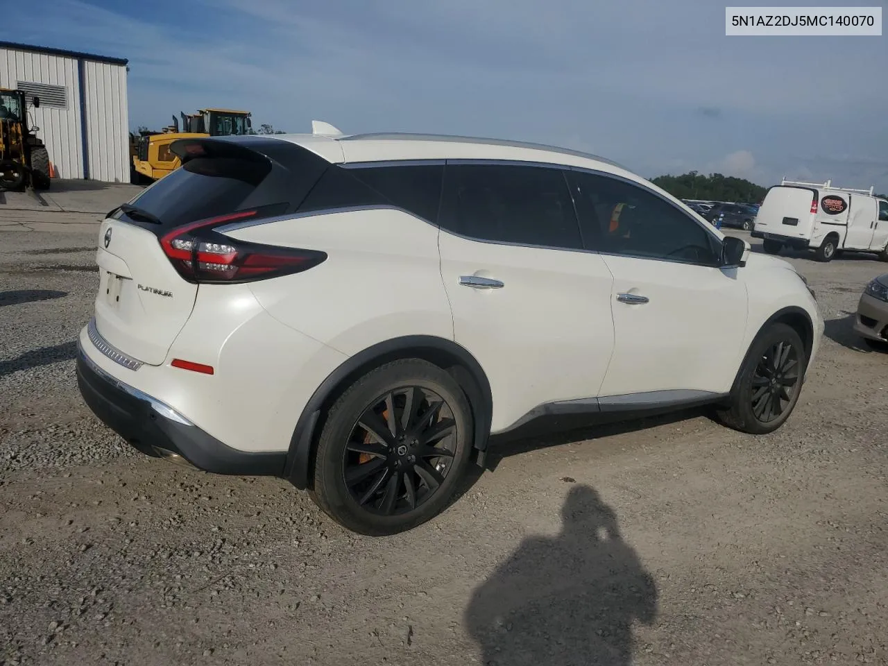 2021 Nissan Murano Platinum VIN: 5N1AZ2DJ5MC140070 Lot: 72925574