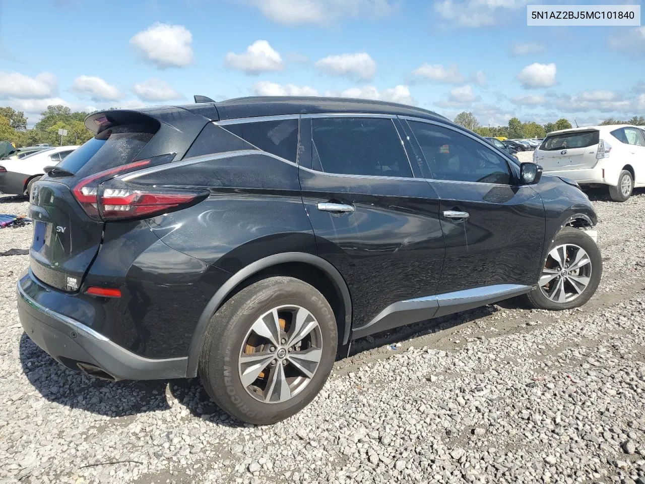 5N1AZ2BJ5MC101840 2021 Nissan Murano Sv