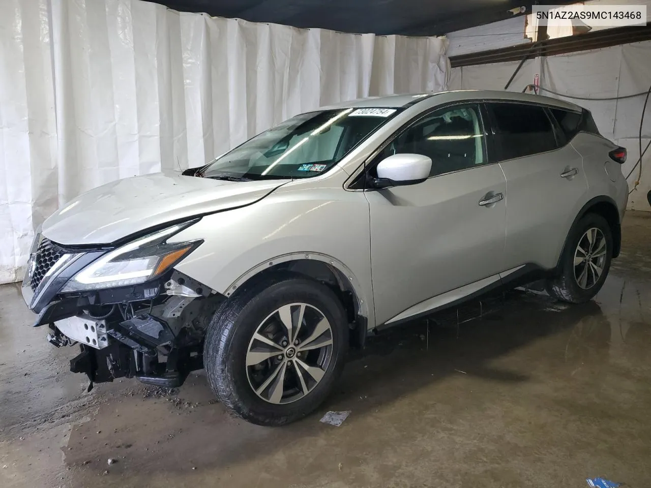 2021 Nissan Murano S VIN: 5N1AZ2AS9MC143468 Lot: 73024754