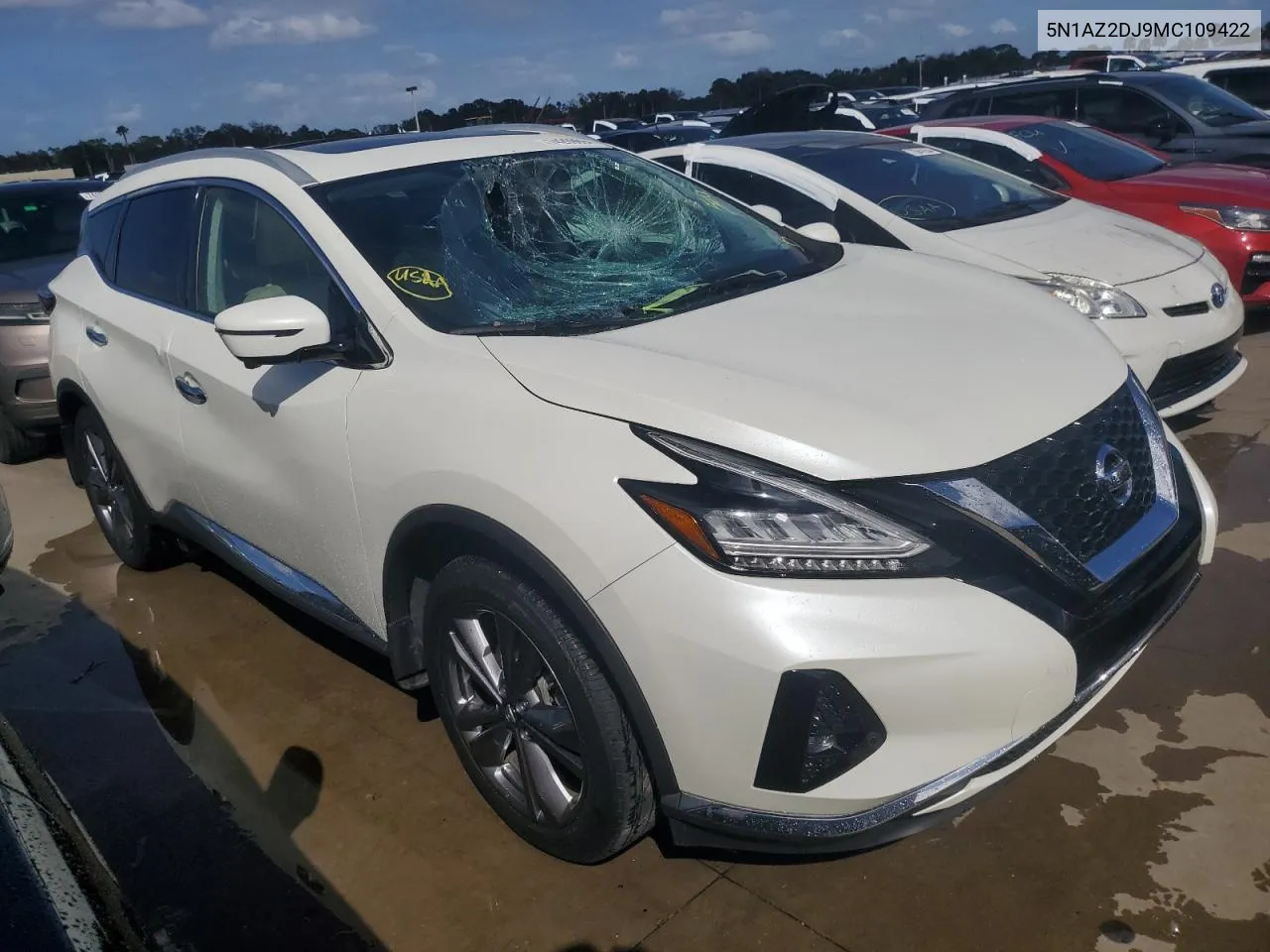 2021 Nissan Murano Platinum VIN: 5N1AZ2DJ9MC109422 Lot: 74269694