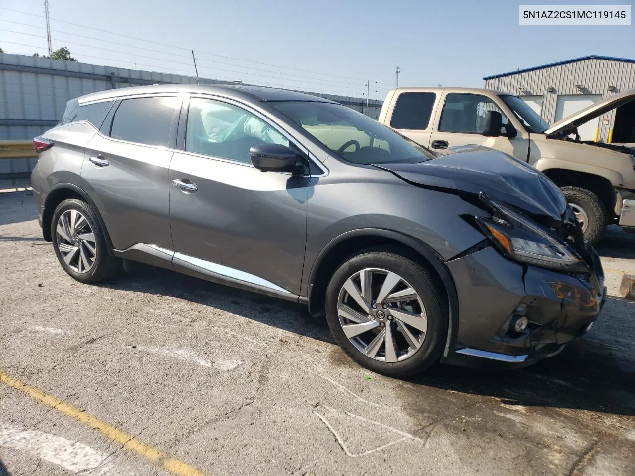 2021 Nissan Murano Sl VIN: 5N1AZ2CS1MC119145 Lot: 74582414