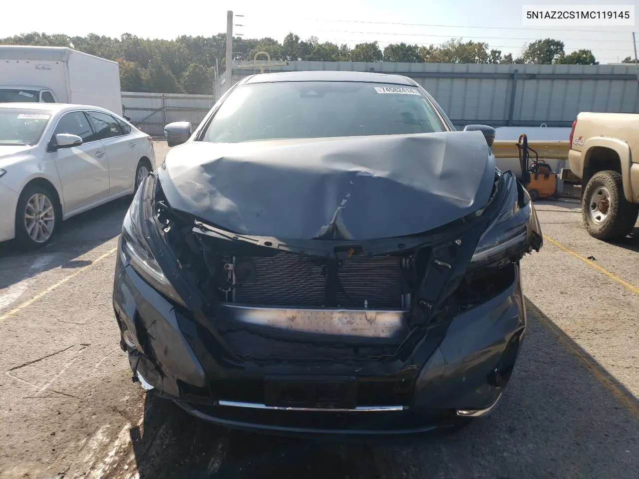 2021 Nissan Murano Sl VIN: 5N1AZ2CS1MC119145 Lot: 74582414