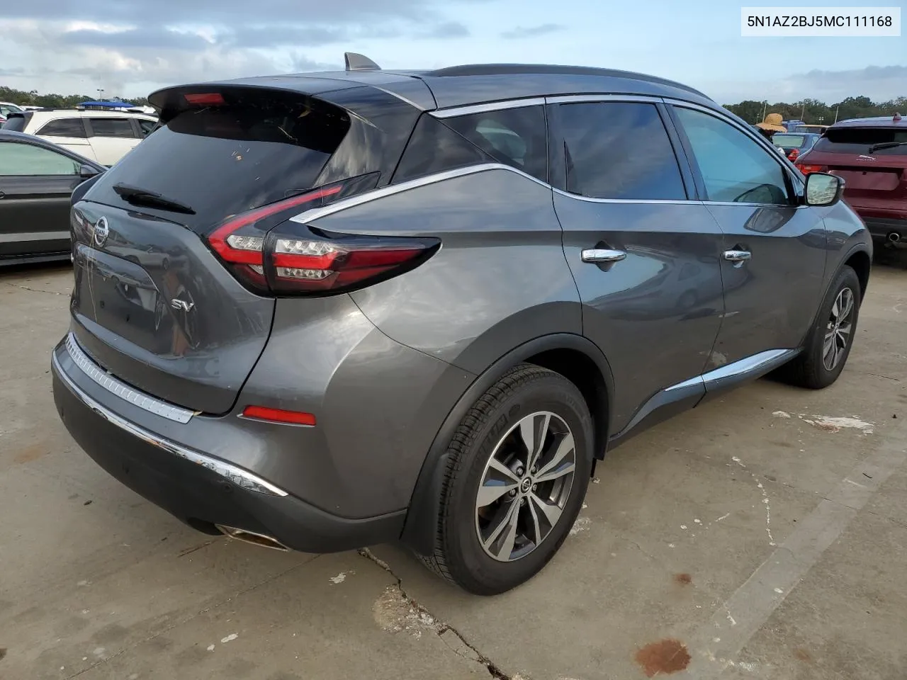 2021 Nissan Murano Sv VIN: 5N1AZ2BJ5MC111168 Lot: 75187624