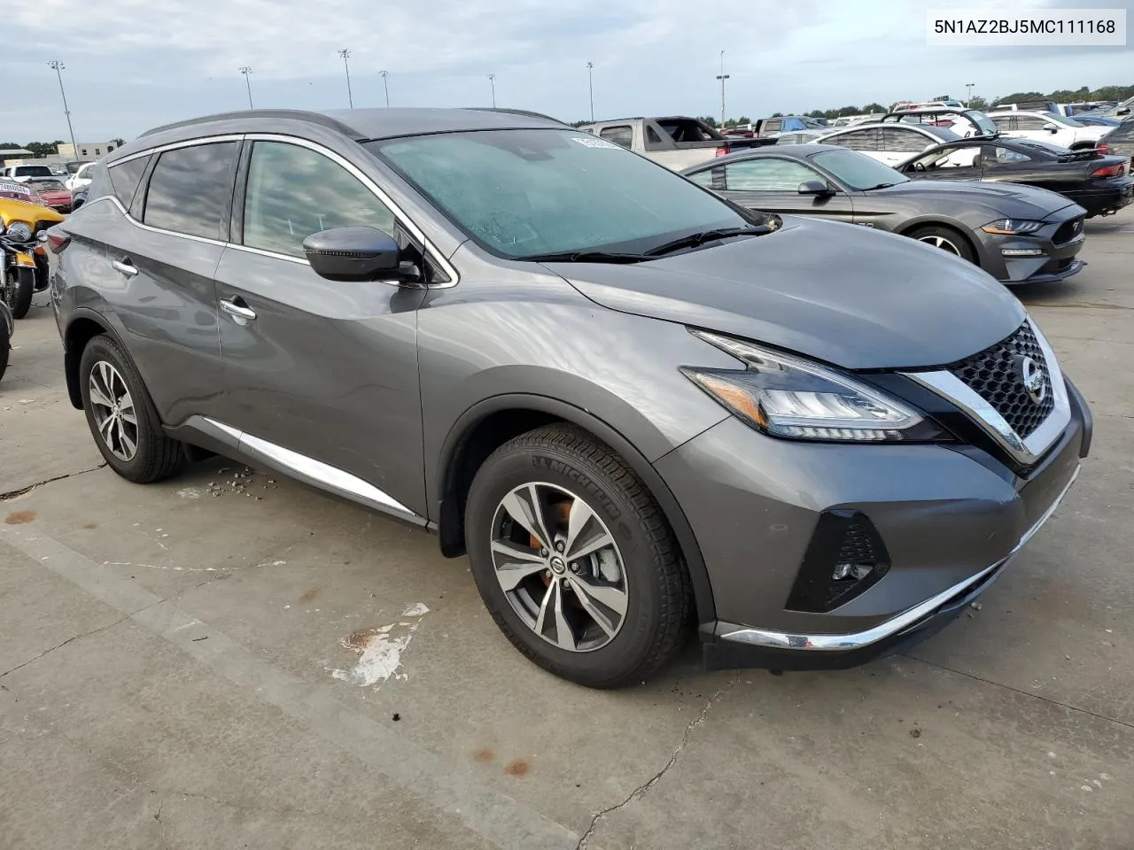 2021 Nissan Murano Sv VIN: 5N1AZ2BJ5MC111168 Lot: 75187624