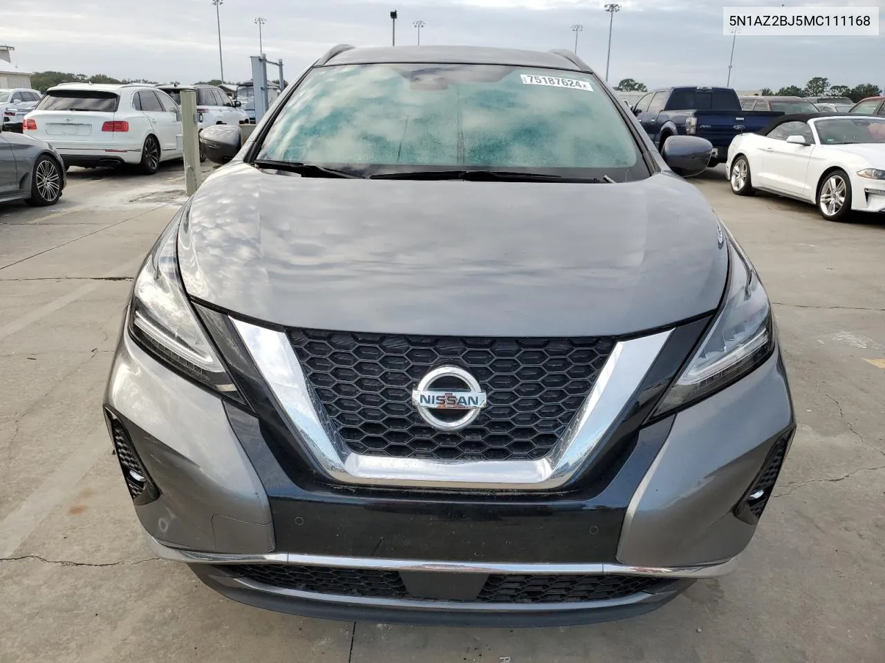 2021 Nissan Murano Sv VIN: 5N1AZ2BJ5MC111168 Lot: 75187624