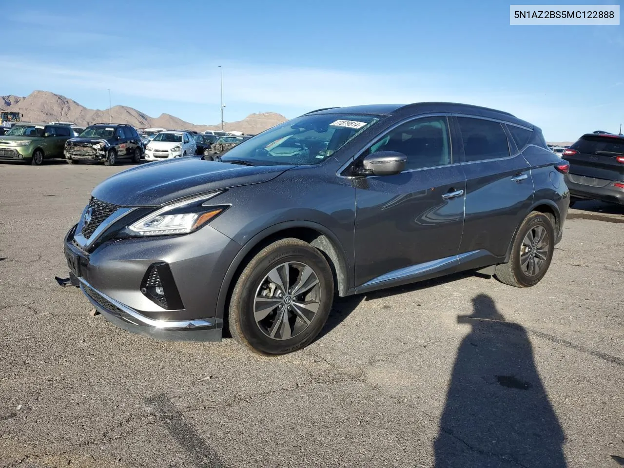 2021 Nissan Murano Sv VIN: 5N1AZ2BS5MC122888 Lot: 77879514