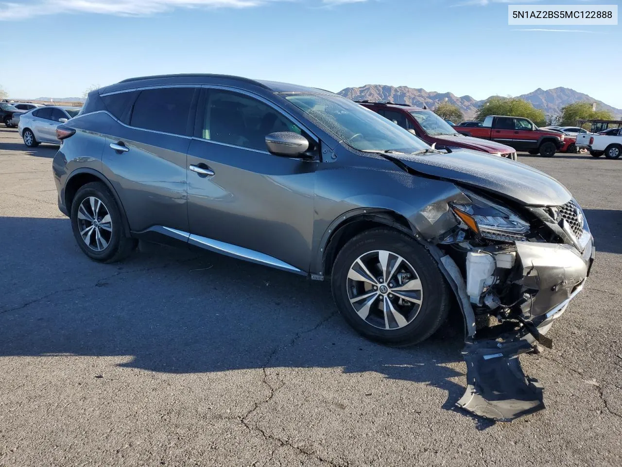 2021 Nissan Murano Sv VIN: 5N1AZ2BS5MC122888 Lot: 77879514