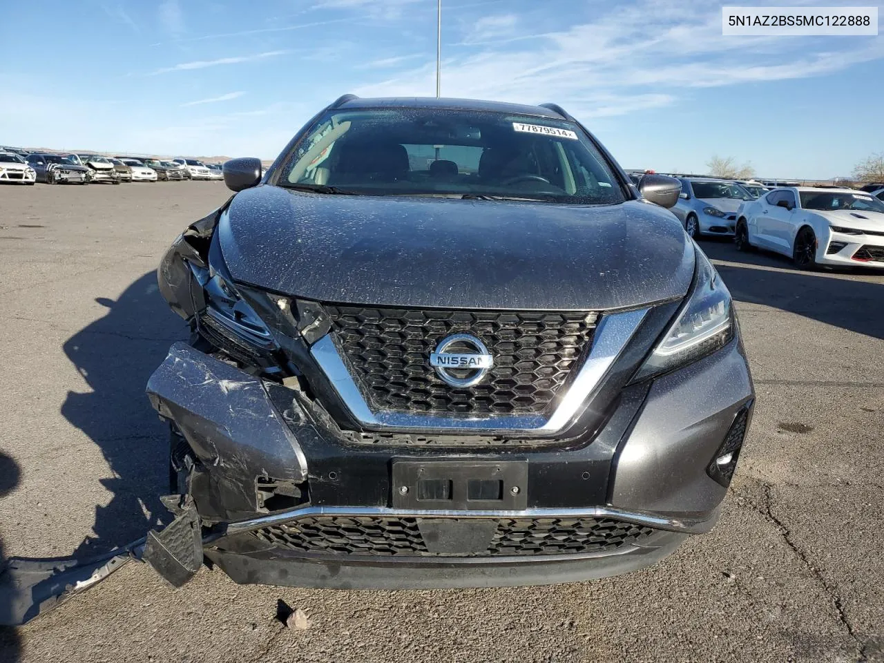 2021 Nissan Murano Sv VIN: 5N1AZ2BS5MC122888 Lot: 77879514