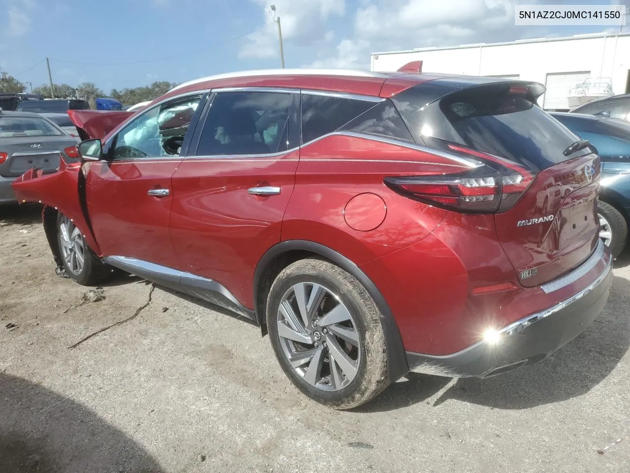 2021 Nissan Murano Sl VIN: 5N1AZ2CJ0MC141550 Lot: 78408624