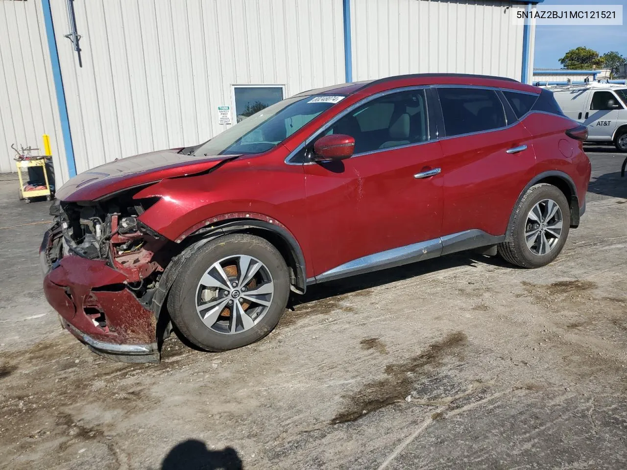 2021 Nissan Murano Sv VIN: 5N1AZ2BJ1MC121521 Lot: 80248074