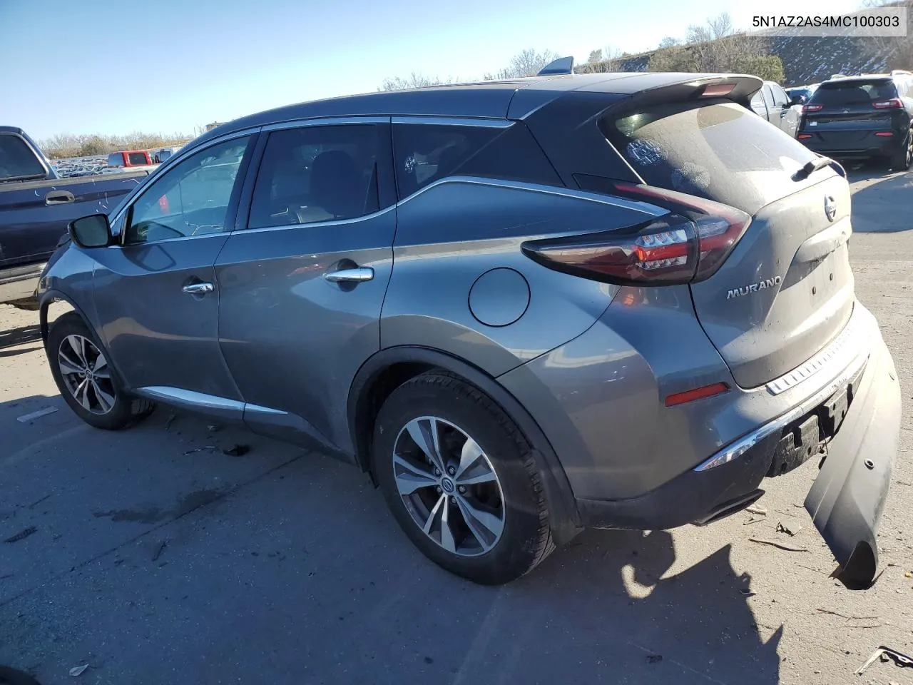 2021 Nissan Murano S VIN: 5N1AZ2AS4MC100303 Lot: 80788294