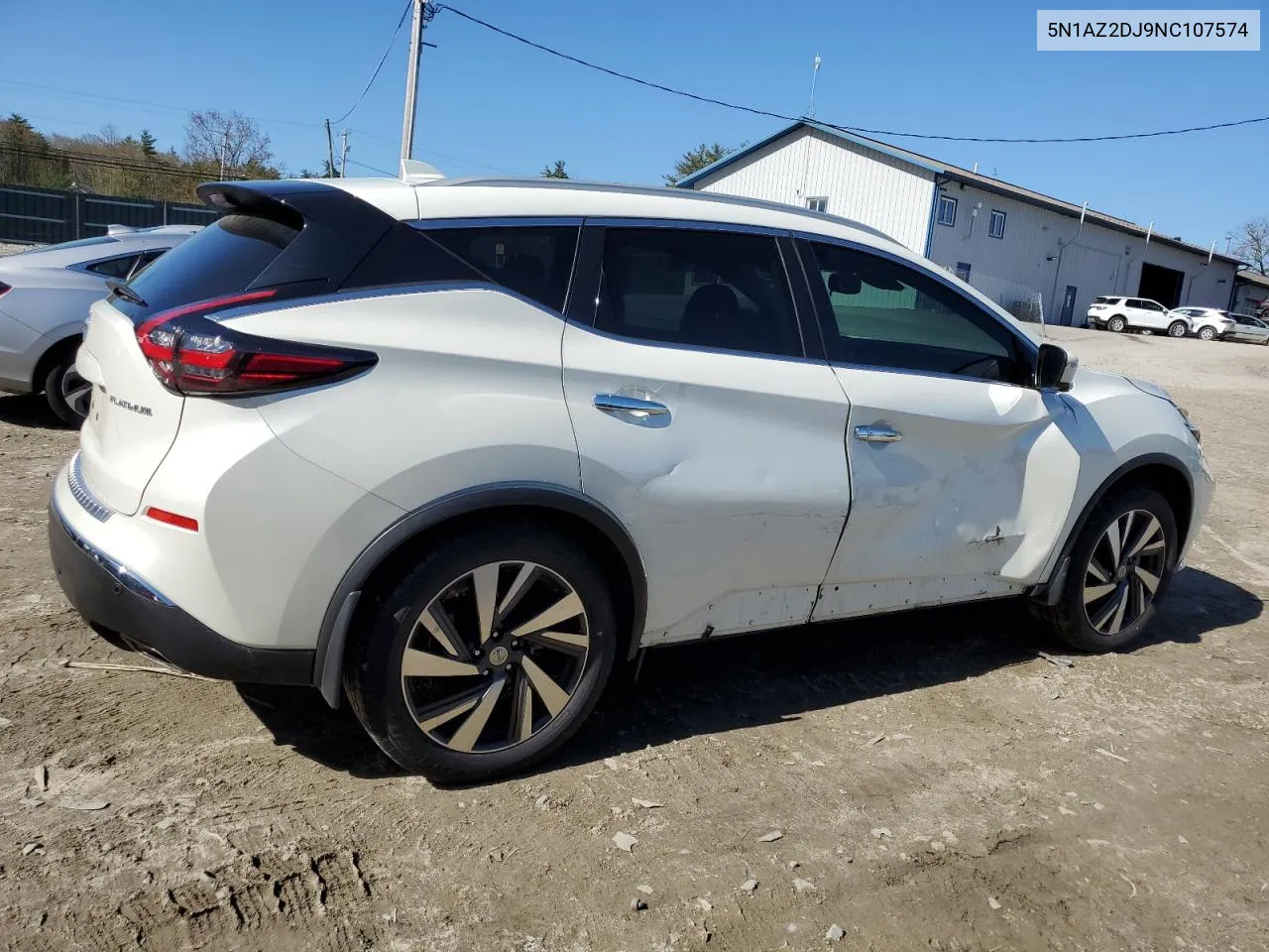 2022 Nissan Murano Platinum VIN: 5N1AZ2DJ9NC107574 Lot: 53733474