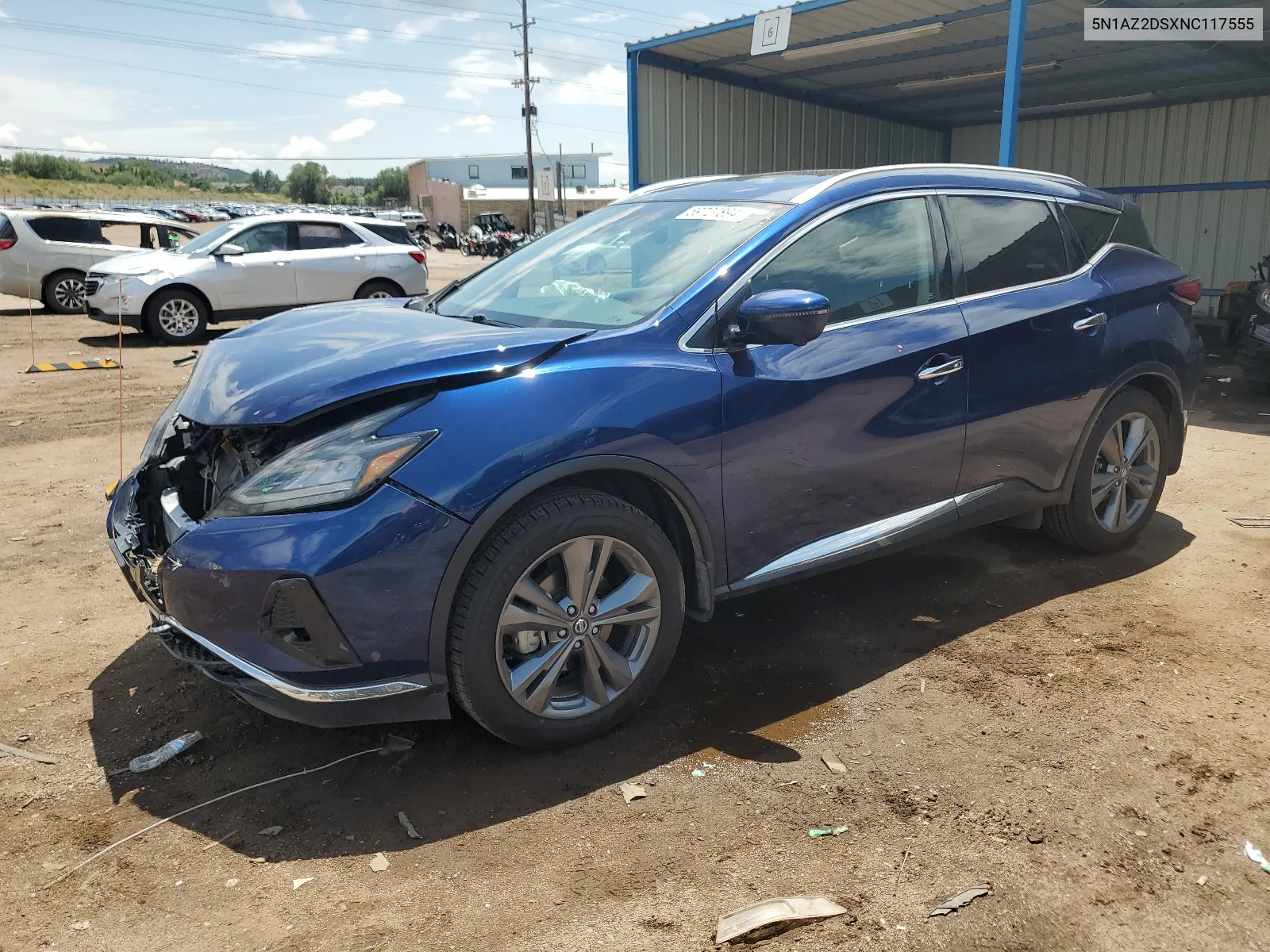 2022 Nissan Murano Platinum VIN: 5N1AZ2DSXNC117555 Lot: 59727894