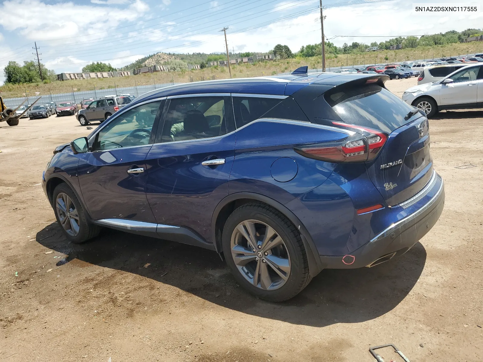 2022 Nissan Murano Platinum VIN: 5N1AZ2DSXNC117555 Lot: 59727894