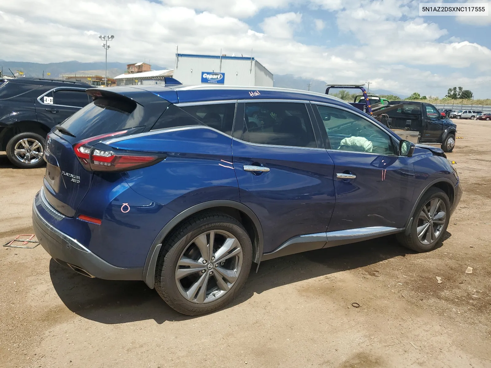 2022 Nissan Murano Platinum VIN: 5N1AZ2DSXNC117555 Lot: 59727894